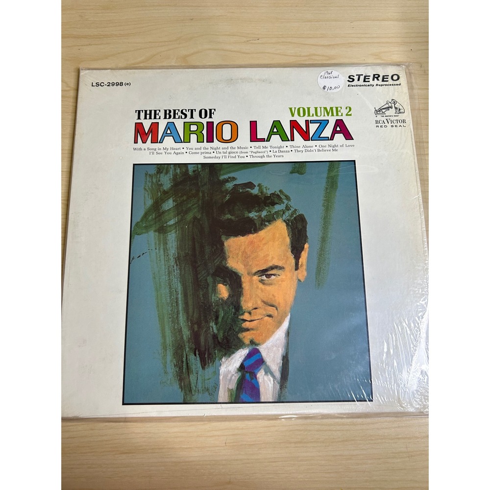 The Best of Mario Lanza Volume 2 Vinyl LP‎ RCA Victor Red Seal LSC-2998 Stereo